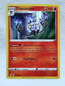 Chandelure 026/196 Rare Holo Lost Origin Pokemon - Image 1