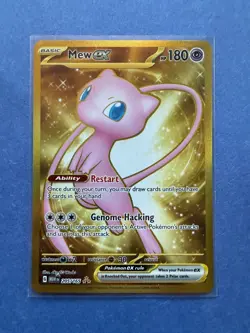 Pokemon Mew ex 205/165 Hyper Rare 151 Pokemon Holo Near MintPokemon - Image 1