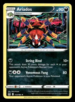 Ariados 113/196 Lost Origin NM/M Pokemon - Image 1