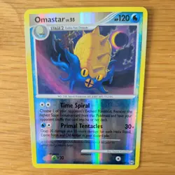 OMASTAR 23/98 POKEMON CARD (ARCEUS SET) REVERSE HOLO - Image 1
