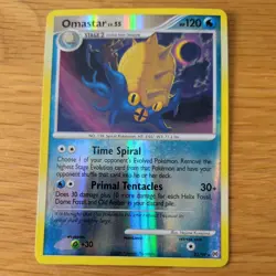OMASTAR 23/98 POKEMON CARD (ARCEUS SET) REVERSE HOLO - Image 2