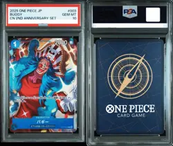 PSA 10 Buggy ST17-003 CN 2nd Anniversary 2025 ONE PIECE Card Japanese - Image 1