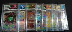 Pokemon TCG Graded Holo 9-Card Lot Bulbasaur Glaceon ex Charizard + - Image 1
