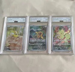 Pokemon TCG Japanese Graded Holo 3-Card Lot Greavard/Gimmighoul/Bellibolt - Image 1
