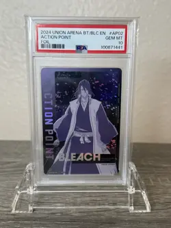PSA 10 Byakuya Kuchiki Action Point AP02 Union Arena Bleach - Image 1