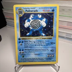 Pokemon Card - Poliwrath 1st Edition Holo Rare Shadowless #13 Base set - Image 1