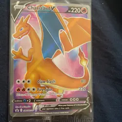 SEALED Pokemon TCG Charizard v SWSH050 Black Star Promo Card NM - Image 2