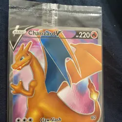 SEALED Pokemon TCG Charizard v SWSH050 Black Star Promo Card NM - Image 3