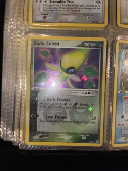 Pokemon TCG Dark Celebi Holo Rare Card Hidden Legends 4/101 LP - Image 1