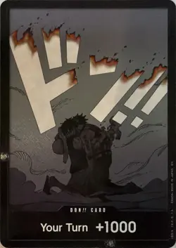 DON!! Card (Double Pack) (Luffy and Ace) The Time of Battle OP16 DON!! Foil - Image 1