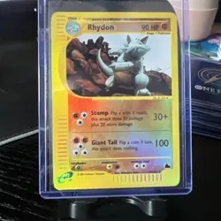 Pokemon Card - Rhydon 29/144 - Skyridge - Reverse Holo LP - Image 1