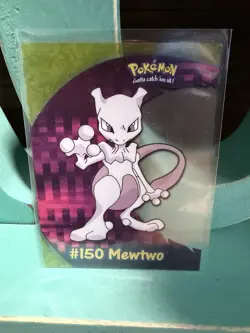 2000 Pokemon Topps TV Animation Clear Card Mewtwo #150 LP - Image 1