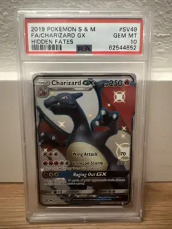 Shiny Charizard GX PSA 10 GEM MINT SV49/SV94 Hidden Fates Secret Rare POKEMON - Image 5