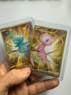 Pokemon Mew 025/025 Gold + Mew ex 205/165 151 Secret Rare Card Lot NM - Image 2