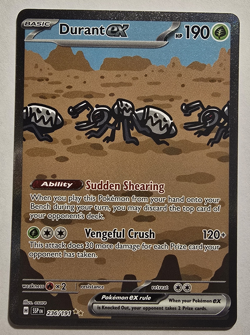 Pokemon TCG Durant EX 236/191 Surging Sparks SIR Holo Card NM - Image 1