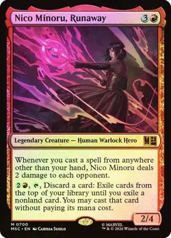Nico Minoru, Runaway Foil Marvel Super Heroes NM MTG - Image 1
