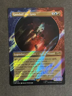 1x Gandalf the Grey - Showcase (Ring) (0814) - Surge Foil NM-Mint, English LTR - Image 1