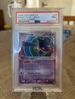 Pokemon 2006 EX Legend Maker #85 Banette EX Holo PSA 9 - Image 1