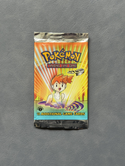 Pokemon Gym Heroes 1st Edition EMPTY Booster Pack Misty Vintage WOTC TCG 1999 - Image 1