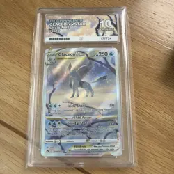 Pokemon TCG Glaceon VSTAR Crown Zenith GG40/GG70 Ace 10 Gem Mint perfect subs - Image 1