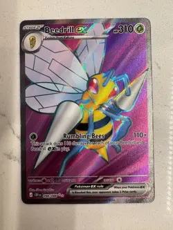 Beedrill ex 098/086 Ultra Rare Chaos Rising Pokemon Holo Near Mint - Image 1