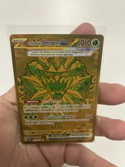 Pokemon TCG Teal Mask Ogerpon EX Prismatic Evolutions 177/131 Hyper Rare Gold - Image 1