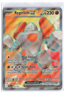 Regirock ex - 214/182 214/182 Ultra Rare SV10: Destined Rivals Holofoil EN Po... - Image 1