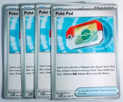 Pokemon TCG Perfect Order Poke Pad #081/088 Trainer Set Of 4 NM - Image 1