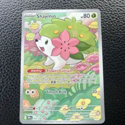 Shaymin 185/182 NM – Illustration Rare Holo – 2025 Pokemon TCG Destined Rivals - Image 1
