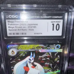 Pokemon Mega Froslass ex M2a Mega Dream Ex 233/193 SAR Holo Japanese CGC 10 - Image 4