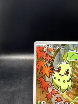 Pokemon TCG Chikorita MEP 046 First Partner Series 2 Black Star Promo NM - Image 2