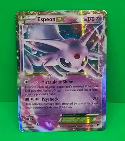 Pokemon Espeon EX 52/122 XY Breakpoint 2016 NM-MINT Condition Ultra Rare Card - Image 3