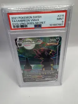 2021 Pokemon Evolving Skies - Umbreon Vmax #215 PSA 9 - Image 1