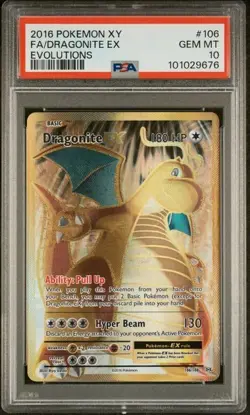 Dragonite ex 2016 Pokemon Evolutions PSA 10 #106/108 - Image 2