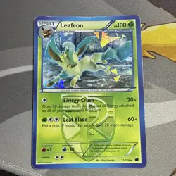 Pokemon TCG - Leafeon 11/116 Plasma Freeze Cracked Ice Holo - MP/HP - Image 1