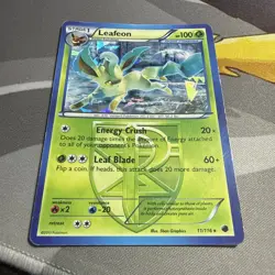 Pokemon TCG - Leafeon 11/116 Plasma Freeze Cracked Ice Holo - MP/HP - Image 2
