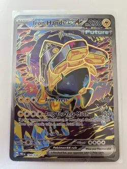 Pokemon Iron Hands Prismatic Evolutions SIR Ex 154/131 LP/NM - Image 3