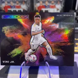 2023-24 Panini Obsidian - Black Color Blast Vinicius Junior Vini Jr Real Madrid - Image 1
