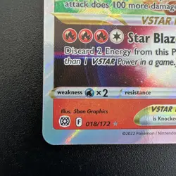 Charizard VSTAR 018/172 Holo VSTAR Rare Brilliant Stars Pokemon NM/M - Image 4