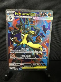 MEGA LUCARIO EX 160/132 ULTRA RARE MEGA EVOLUTION POKEMON NEAR MINT - Image 1