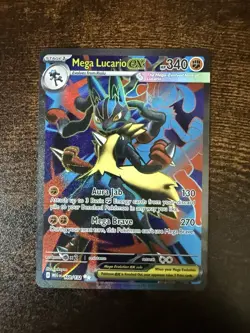 Mega Lucario ex 160/132 Ultra Rare Mega Evolution Pokemon Near Mint - Image 1