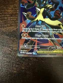 Mega Lucario ex 160/132 Ultra Rare Mega Evolution Pokemon Near Mint - Image 5