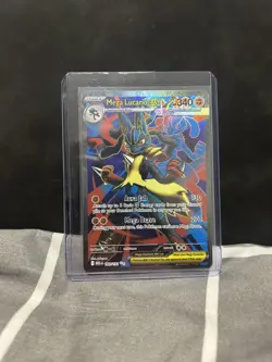 MEGA LUCARIO EX 160/132 MEGA EVOLUTION ULTRA RARE POKEMON - Image 1