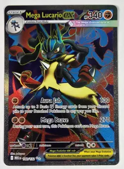 Pokemon Mega Lucario ex 160/132 Me01: Mega Evolution Ultra Rare - Image 1