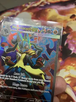 Mega Lucario ex 160/132 Ultra Rare Mega Evolution Pokemon Near Mint Pokemon Card - Image 4