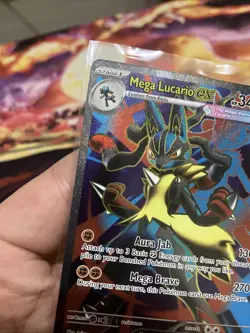 Mega Lucario ex 160/132 Ultra Rare Mega Evolution Pokemon Near Mint Pokemon Card - Image 5