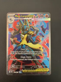 Pokemon TCG Mega Evolution Lucario EX 160/132 Full Art Ultra Rare NM - Image 1