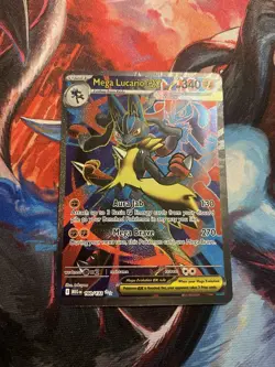 Pokemon TCG Mega Evolution Mega Lucario ex 160/132 Ultra Rare Full Art NM/Mint - Image 1