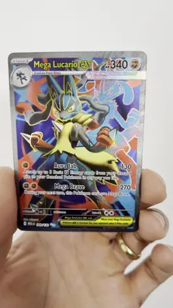 Pokemon TCG Mega Evolution Mega Lucario EX 160/132 Ultra Rare Card MINT - Image 2