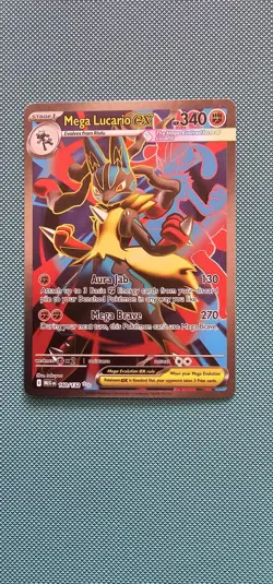 Pokemon TCG Mega Evolution Mega Lucario EX 160/132 Ultra Rare Card - Image 1